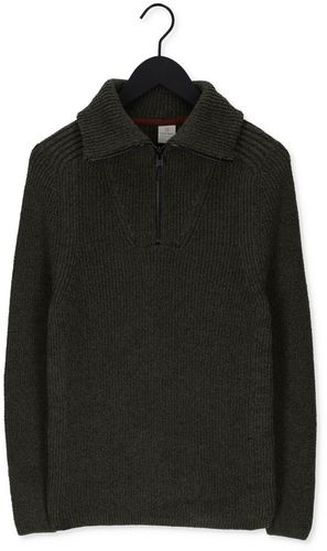 Pullover Half Zip Collar Cotton Boucle Mouline Herren - Cast Iron - Modalova