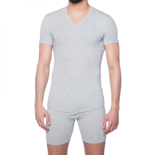 DSQUARED2 T-Shirt V-Neck Grau - Dsquared2 - Modalova