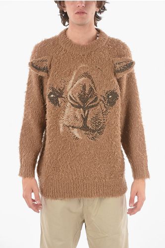 Embroidered Camel Blend Fuzzy Sweater Größe M - Doublet - Modalova