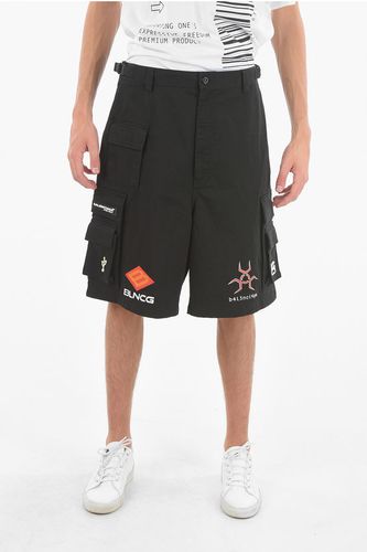 Embroidered Cargo Shorts With Patches Größe 52 - Balenciaga - Modalova