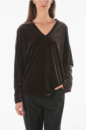 V Neck EVA Velvet Sweater Größe 40 - Gallo Alessandra - Modalova