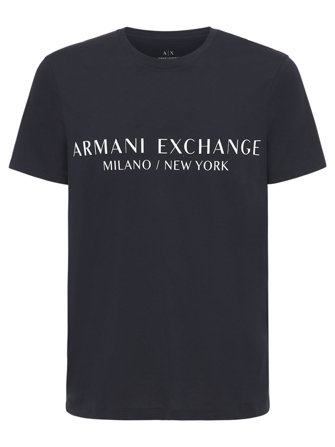 T-shirt Aus Baumwolle Mit Logodruck - ARMANI EXCHANGE - Modalova