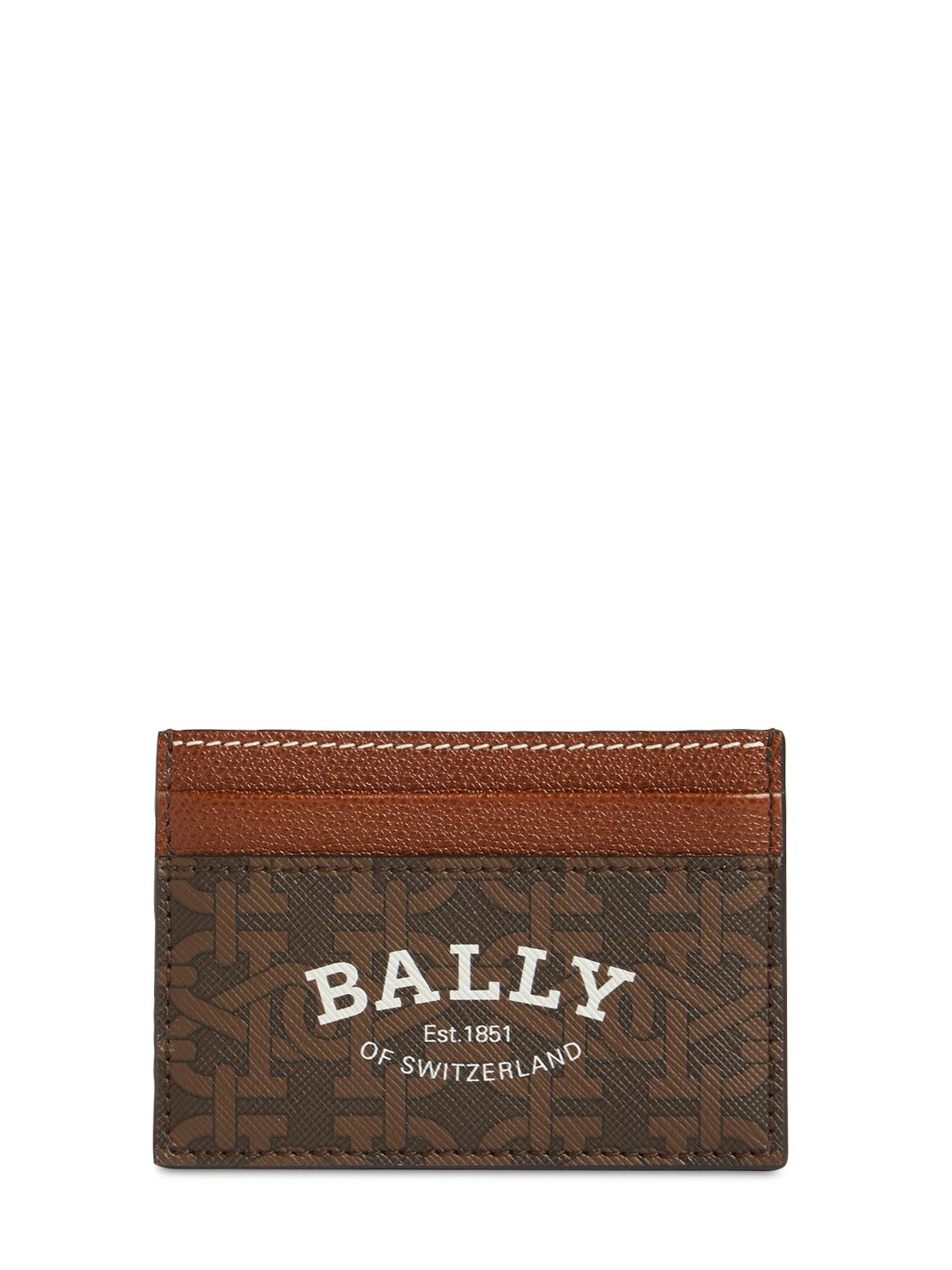 Kartenetui Aus Leder Mit Logo - BALLY - Modalova