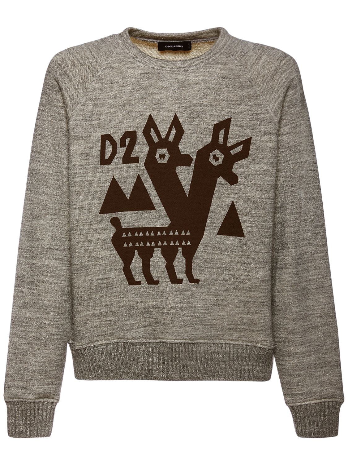 Bedrucktes Sweatshirt Aus Baumwolljersey - DSQUARED2 - Modalova