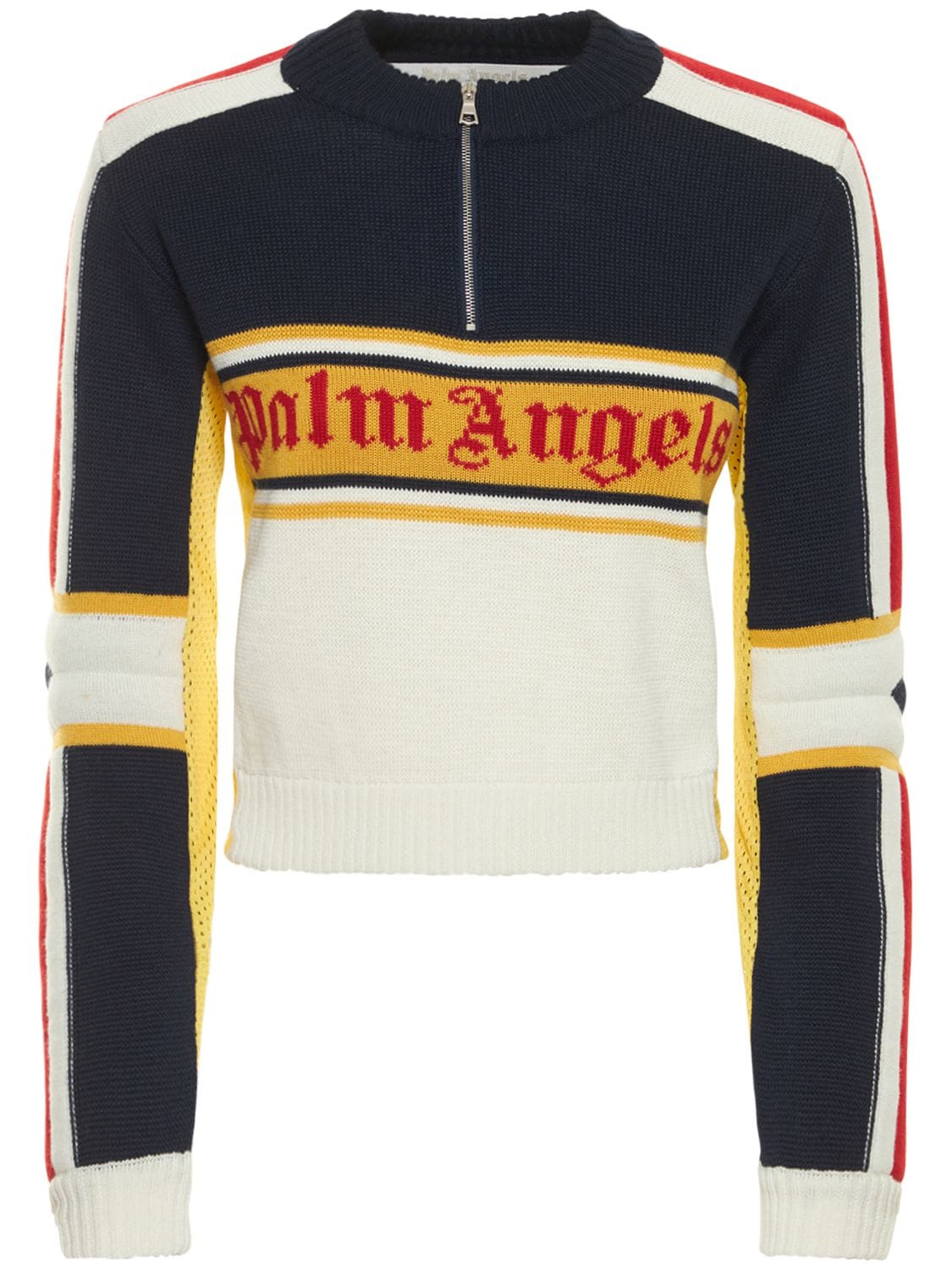 Racing-vintage-wollpullover Mit Logo - PALM ANGELS - Modalova