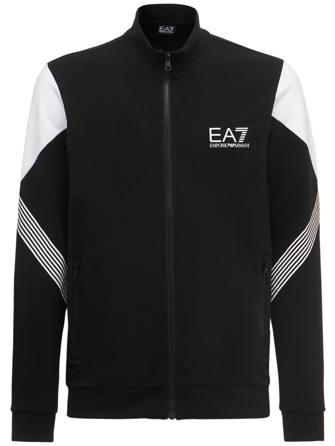 Sweatshirt Mit Reißverschluss „7 Lines“ - EA7 EMPORIO ARMANI - Modalova
