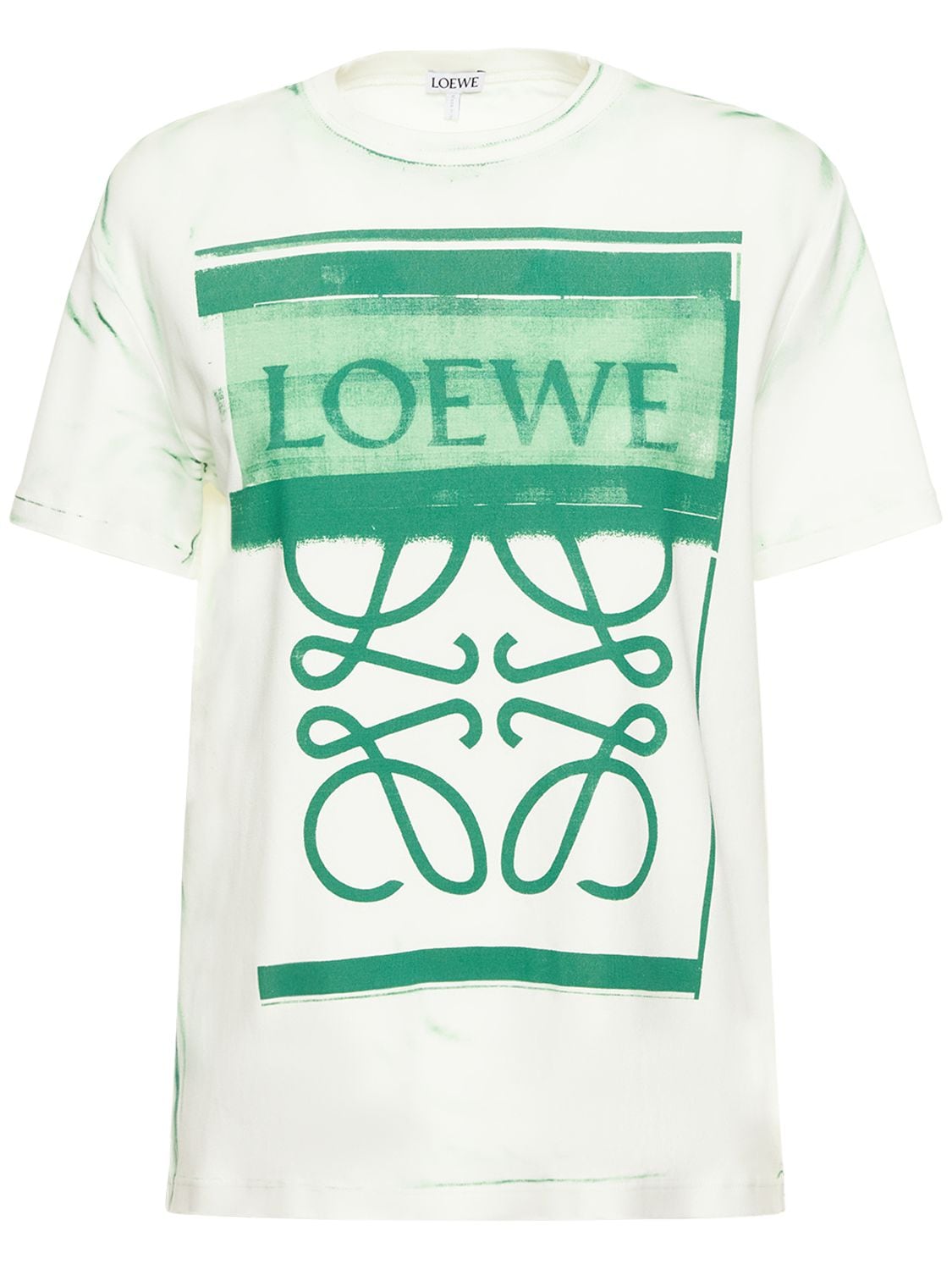 Bedrucktes T-shirt Aus Baumwolljersey - LOEWE - Modalova