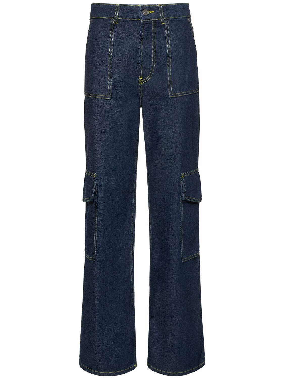 Cargo-jeans Aus Denim - GANNI - Modalova