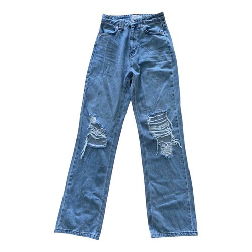 Na-Kd Blue Cotton Jeans - NA-KD - Modalova