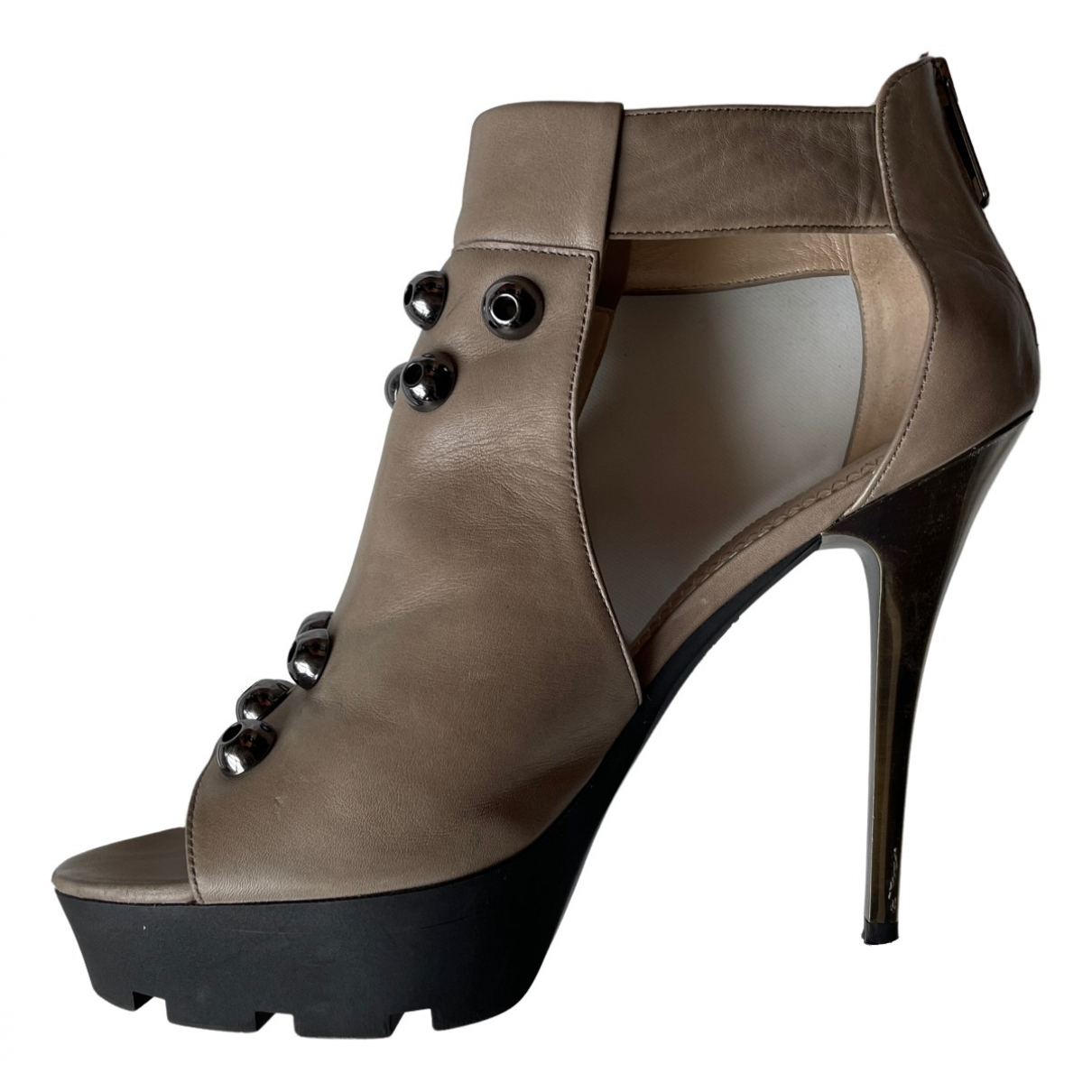 Leather ankle boots - Jean-Michel Cazabat - Modalova