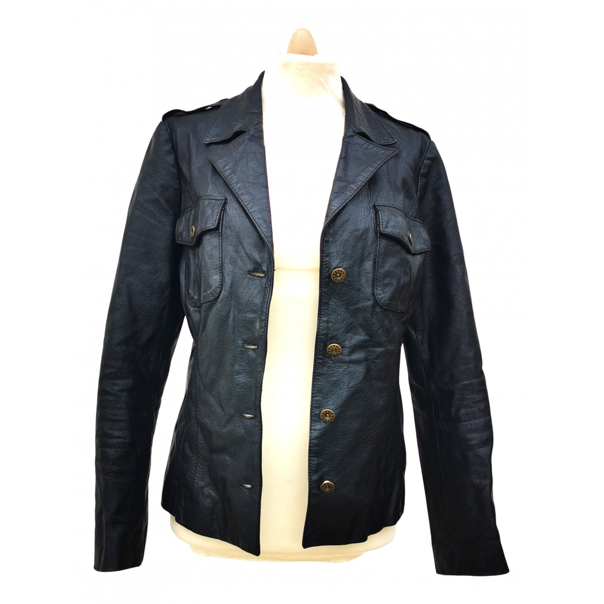 Cinti Leather short vest - Cinti - Modalova