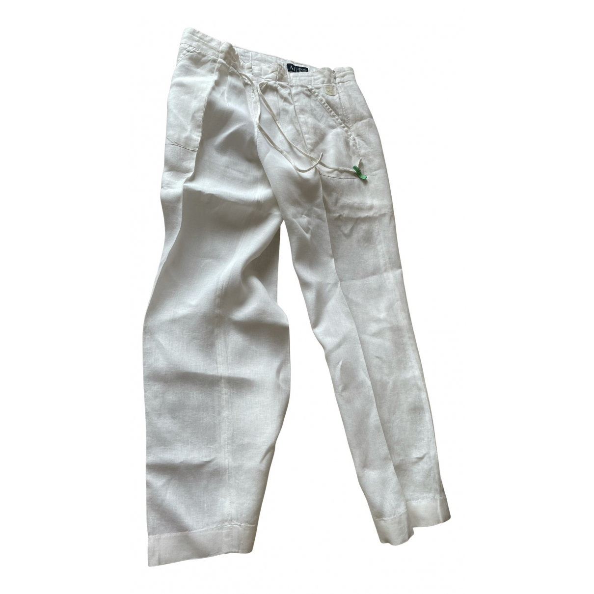Armani Jeans Linen trousers - Armani Jeans - Modalova