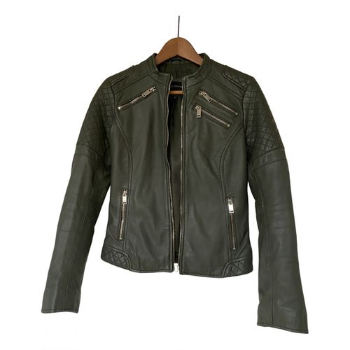 Best Mountain Leather biker jacket - BEST MOUNTAIN - Modalova