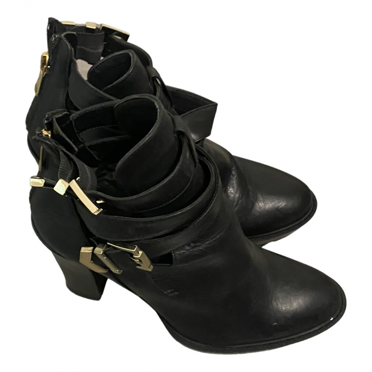 Albano Leather ankle boots - ALBANO - Modalova
