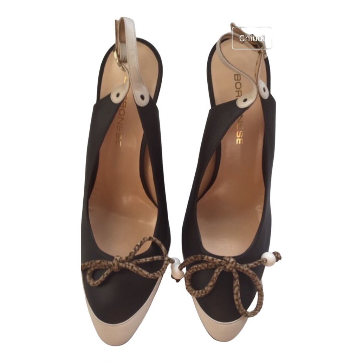 Borbonese Leather sandals - BORBONESE - Modalova