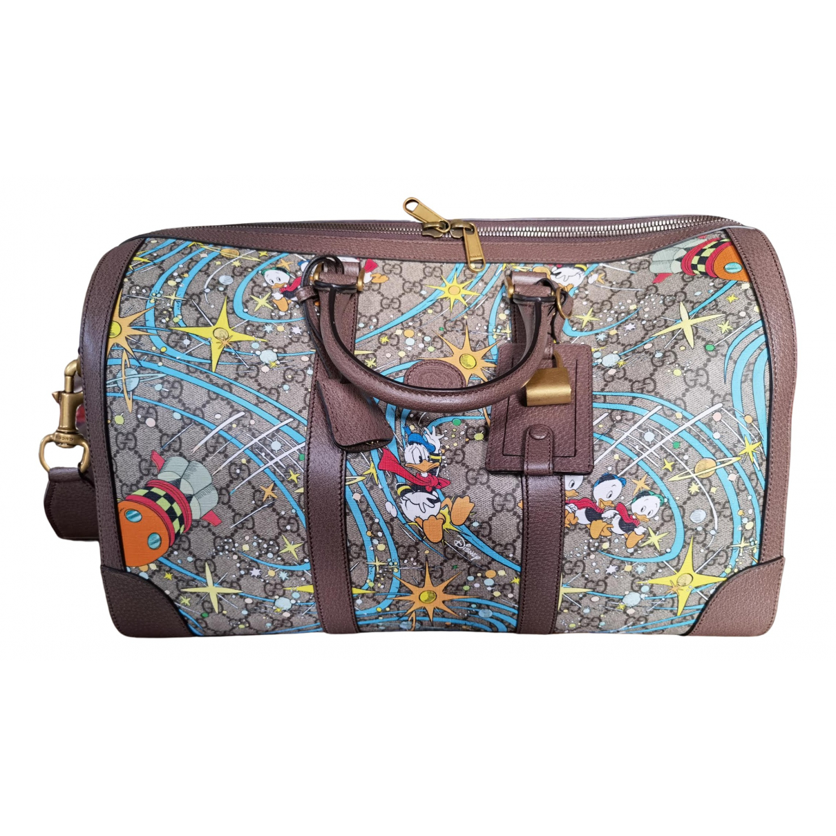 Leather travel bag - Donald Duck Disney x Gucci - Modalova