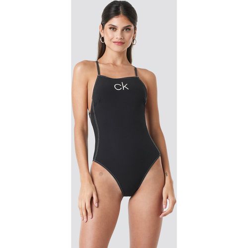 Apron One Piece Swimsuit - Black - Calvin Klein - Modalova