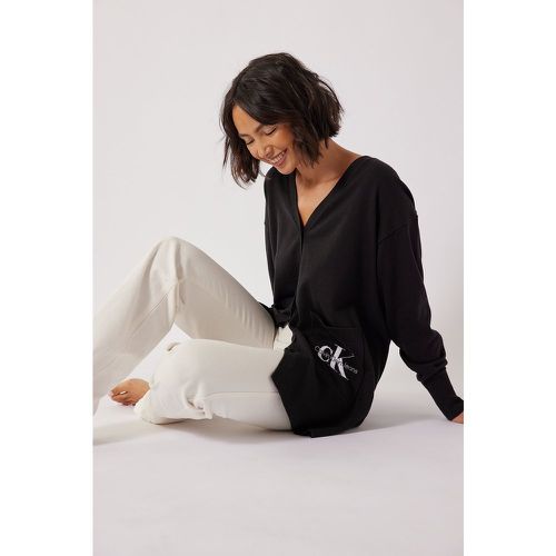 Oversize-Strickweste - Black - Calvin Klein for NA-KD - Modalova