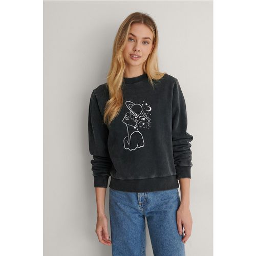 Sweatshirt - Black - Lisa-Marie Schiffner x NA-KD - Modalova