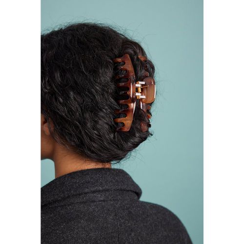 Große runde Haarspange - Brown - NA-KD Accessories - Modalova