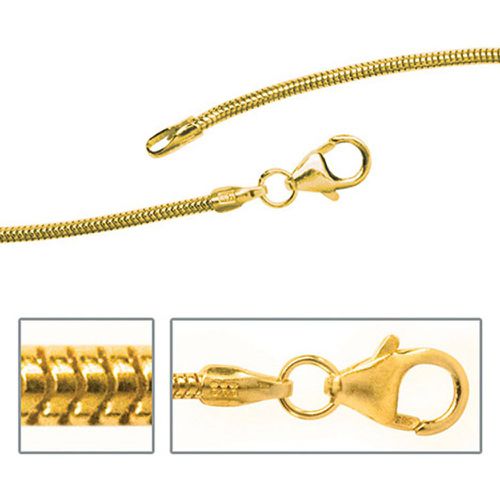 Schlangenkette 333 Gelbgold 1,4 mm 50 cm Gold Kette Halskette Goldkette - SIGO - Modalova