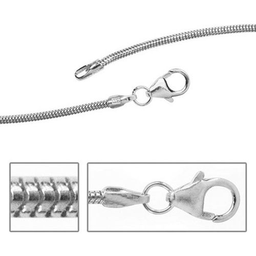Schlangenkette 925 Silber 1,0 mm 42 cm Halskette Kette Silberkette Karabiner - SIGO - Modalova