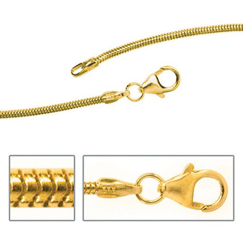 Schlangenkette 333 Gelbgold 1,4 mm 45 cm Gold Kette Halskette Goldkette - SIGO - Modalova