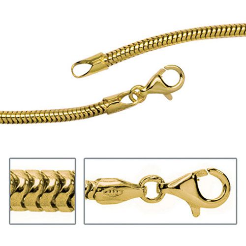 Schlangenkette aus 333 Gelbgold 2,4 mm 50 cm Gold Kette Halskette Goldkette - SIGO - Modalova