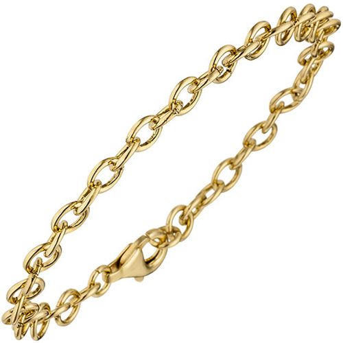 Rundankerarmband 925 Sterling Silber gold vergoldet 19 cm Armband Ankerarmband - SIGO - Modalova