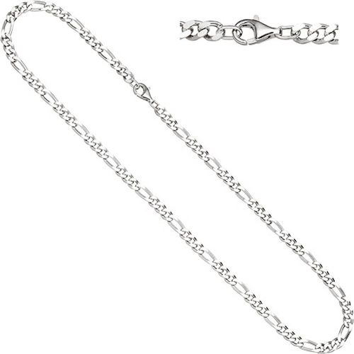 Figarokette 925 Silber diamantiert 60 cm Kette Halskette Silberkette Karabiner - SIGO - Modalova