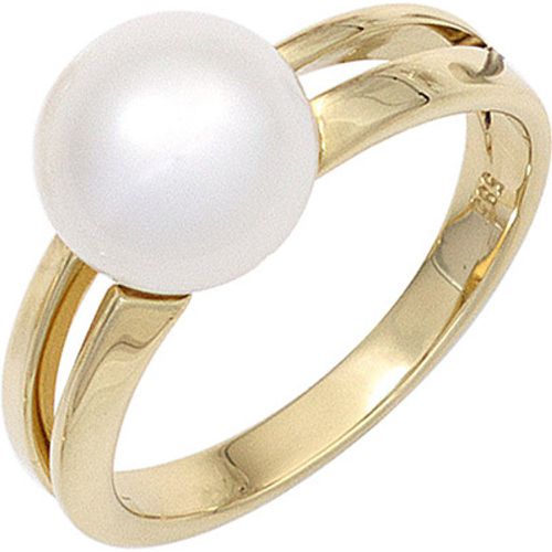 Damen Ring 585 Gold Gelbgold 1 Süßwasser Perle Goldring Perlenring - SIGO - Modalova