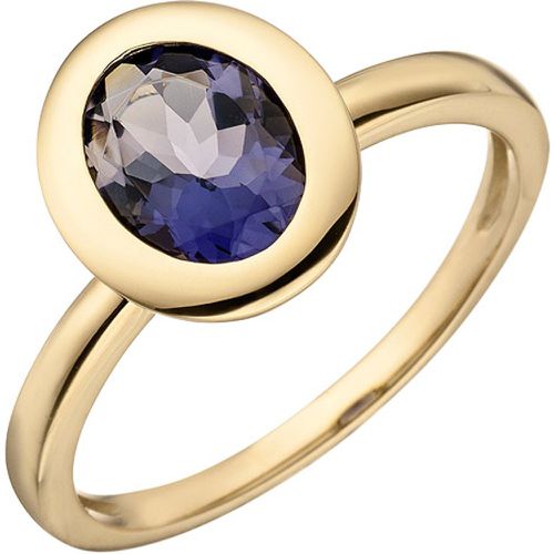 Damen Ring 585 Gold Gelbgold 1 Iolith Goldring Iolithring - SIGO - Modalova