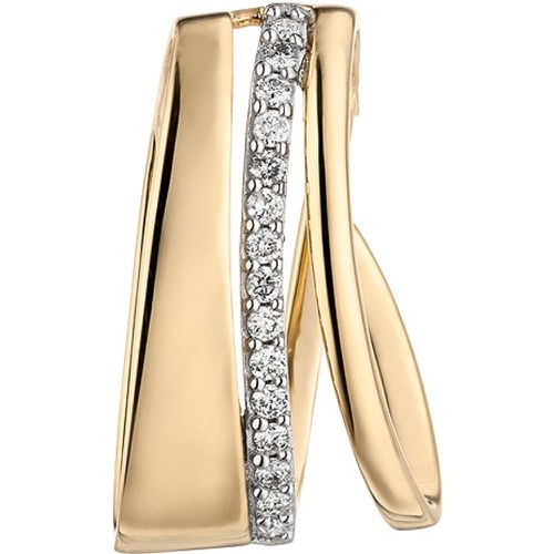 Anhänger 585 Gold Gelbgold 15 Diamanten Brillanten Diamantanhänger - SIGO - Modalova