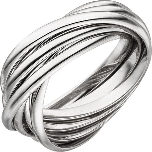 Damen Ring verschlungen 925 Sterling Silber Silberring - SIGO - Modalova