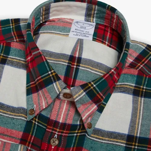 Regent Regular-fit Sport Shirt, Flannel, Button-Down Collar - Brooks Brothers - Modalova