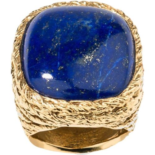 Miki Lapis Lazuli vergoldeter Ring , Damen, Größe: 56 MM - Aurélie Bidermann - Modalova