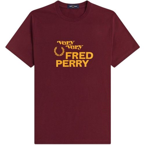 Gedrucktes T-Shirt , Herren, Größe: M - Fred Perry - Modalova