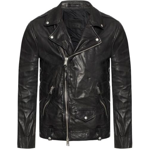 Milo Leather Biker Jacket , Herren, Größe: M - AllSaints - Modalova