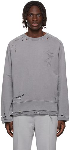 Grey Distressed Layered Sweatshirt - C2H4 - Modalova