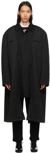 Reversible Black Wool Coat - Comme des Garçons Homme Plus - Modalova
