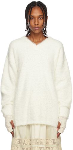 ERL White V-Neck Sweater - ERL - Modalova