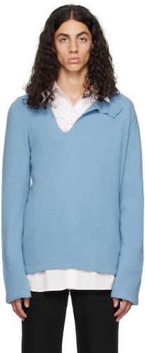 Blue Slashed Sweater - Comme des Garçons Homme Plus - Modalova