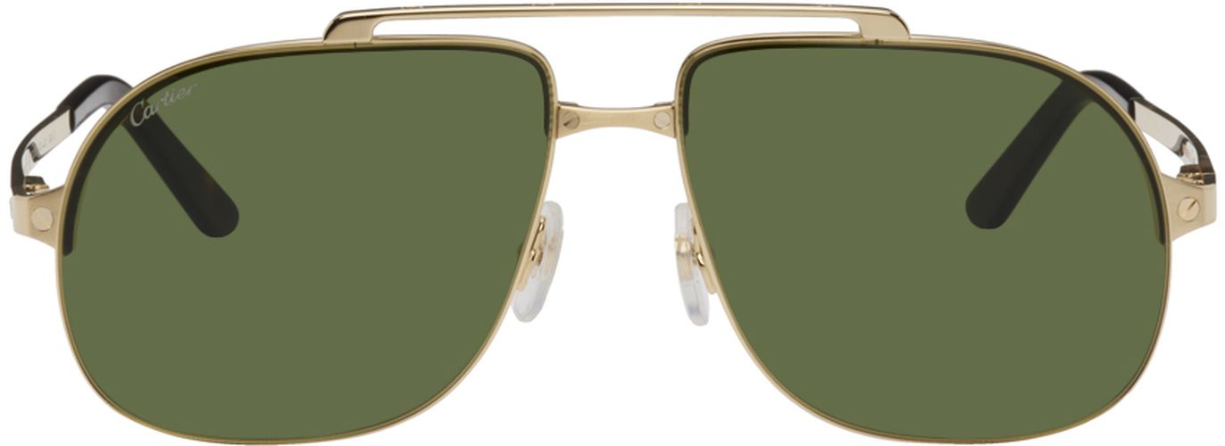 Cartier Gold Aviator Sunglasses - Cartier - Modalova
