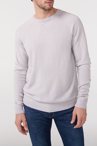 Casual Raglan-sleeved Sweatshirt Chalk Grey - Eric Bompard - Modalova
