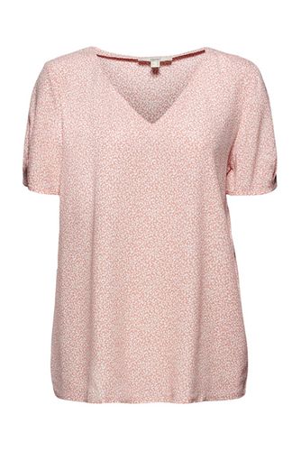 Flowing Blouse Top With A Floral Print Nude 4 - ESPRIT - Modalova